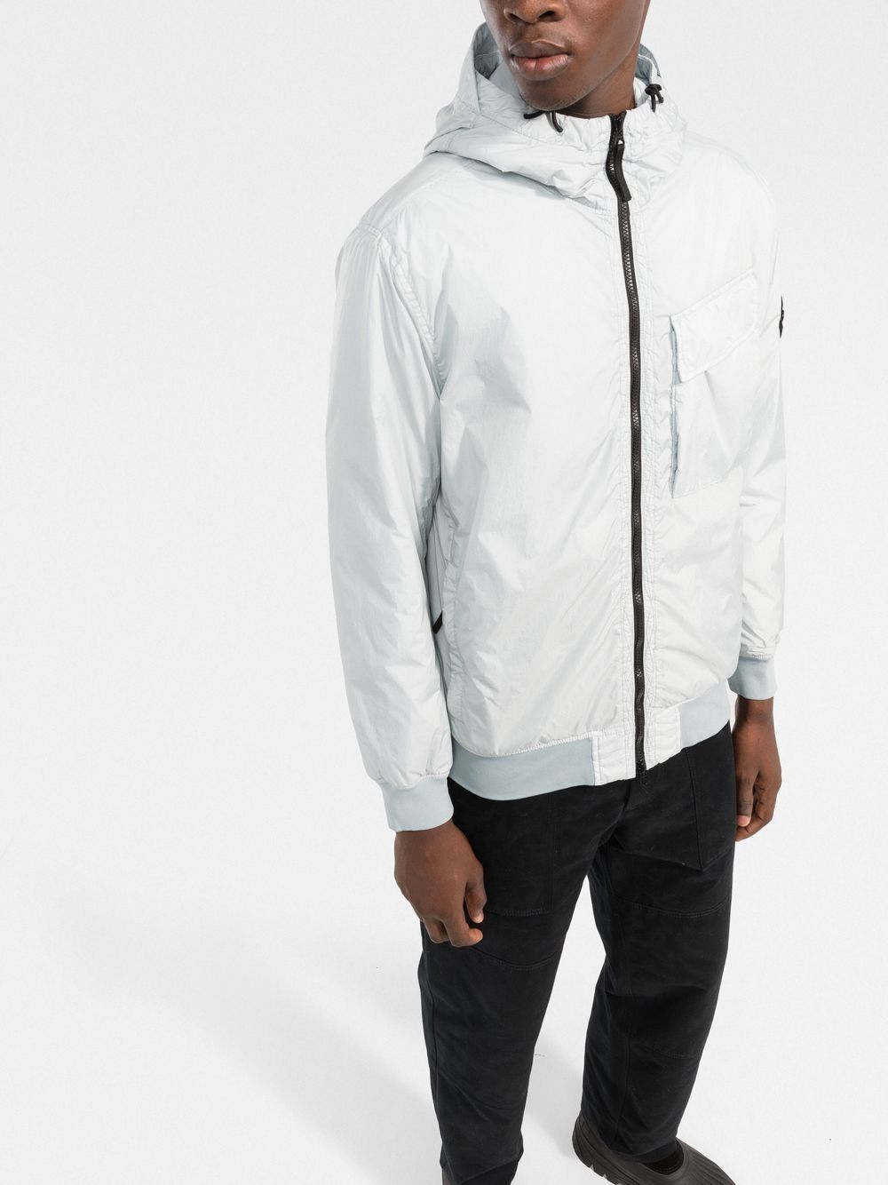 Stone island lamy flock hotsell jacket ice