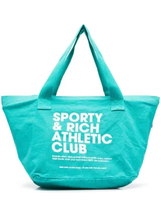 SPORTY & RICH ショルダーバッグ Sporty & Rich ロゴ ショルダーバッグ | ブルー | FARFETCH JP