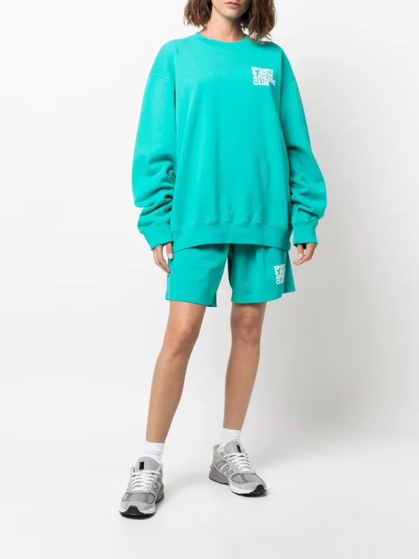 Sporty & Rich ロゴ スウェットシャツ | ブルー | FARFETCH JP