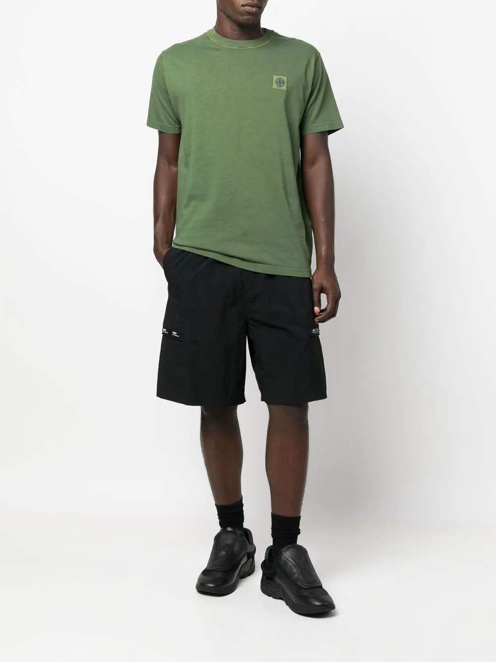 Stone Island Katoenen T-shirt - Groen
