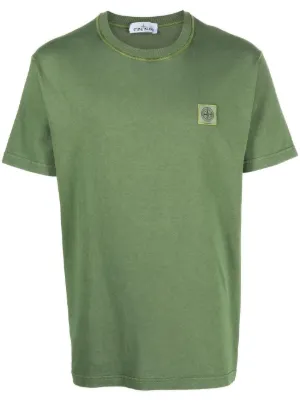 Stone Island コンパスパッチ ロングTシャツ | ブラック | FARFETCH JP