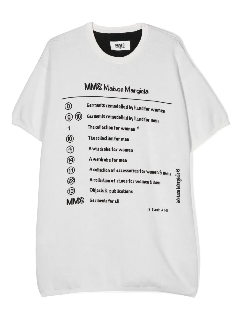 

MM6 Maison Margiela Kids vestido con logo en intarsia - Blanco