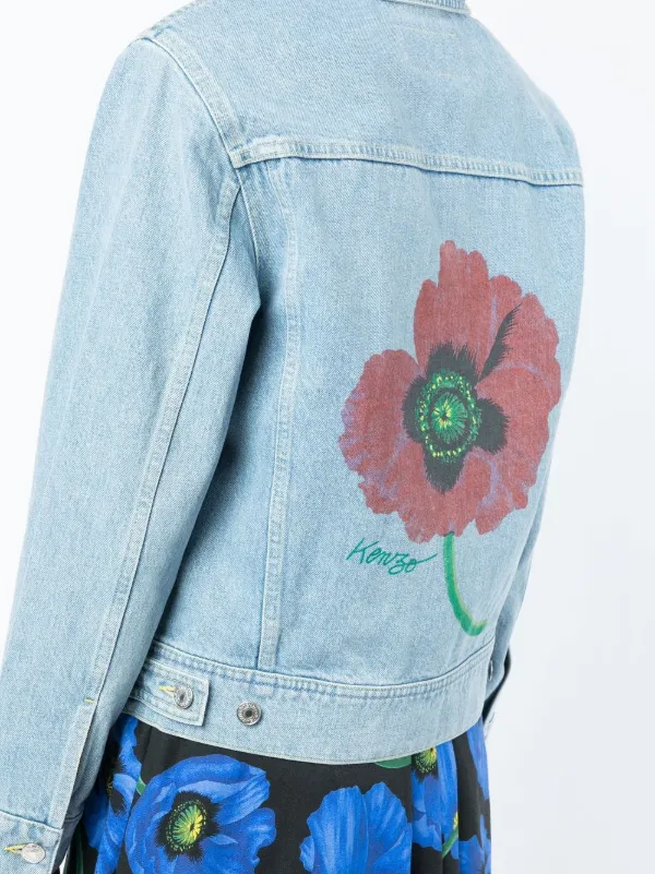 Jeans jacket 2024 with flowers