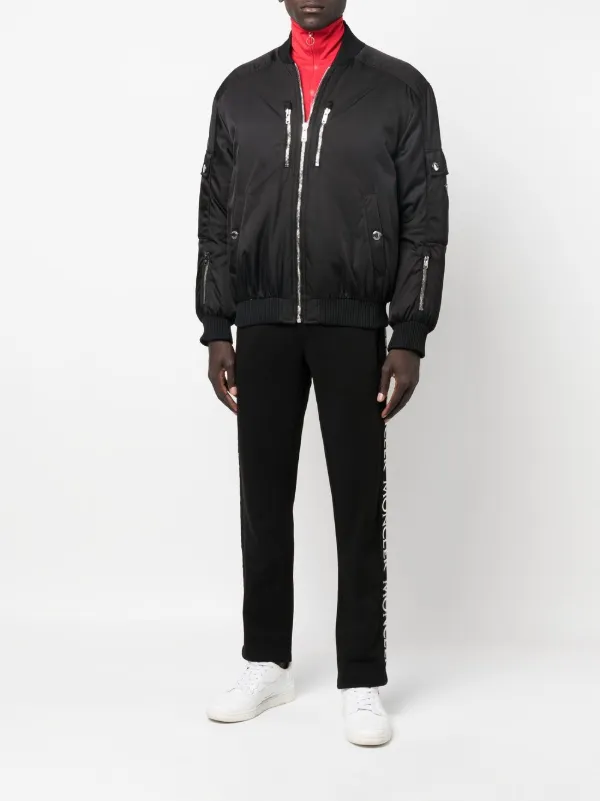 Moncler logo-print Drawstring Track Pants | Black | FARFETCH