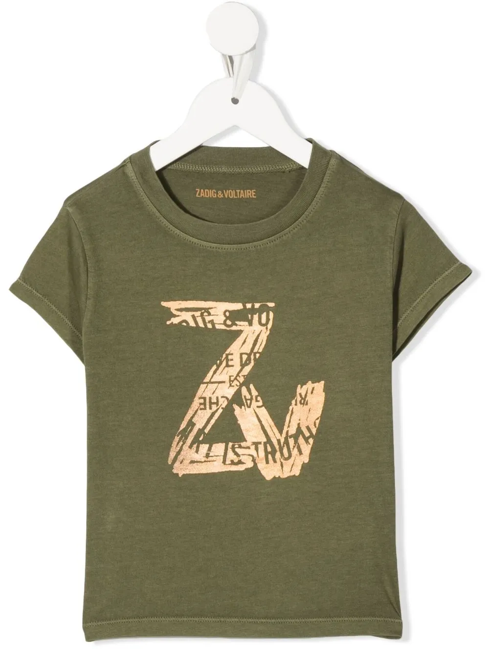 

Zadig & Voltaire Kids logo-print T-shirt - Green