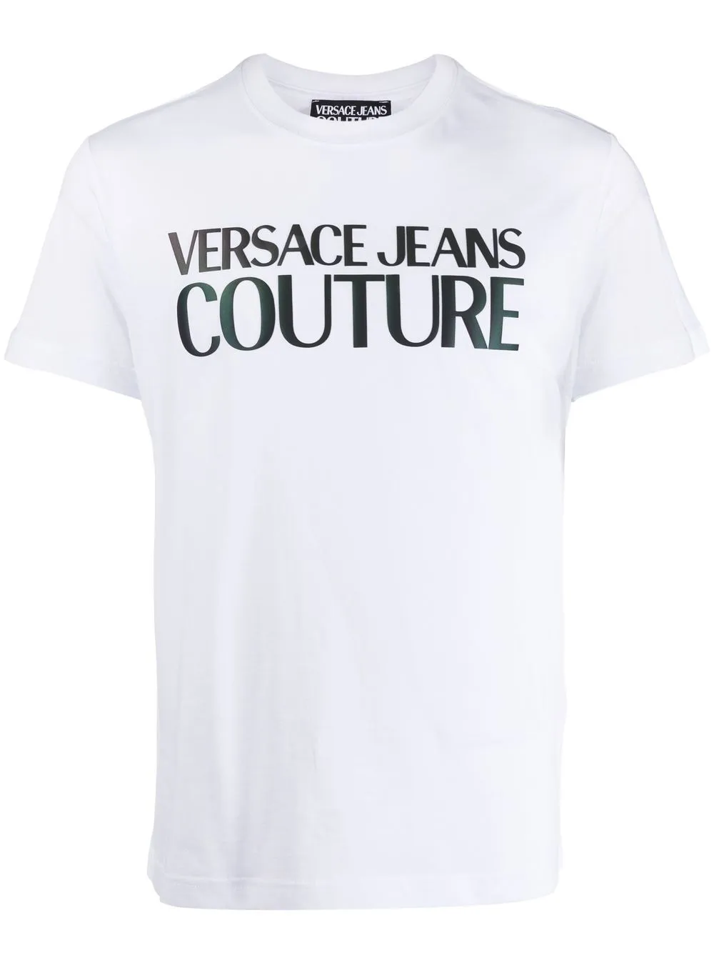 

Versace Jeans Couture playera con logo estampado y cuello redondo - Blanco