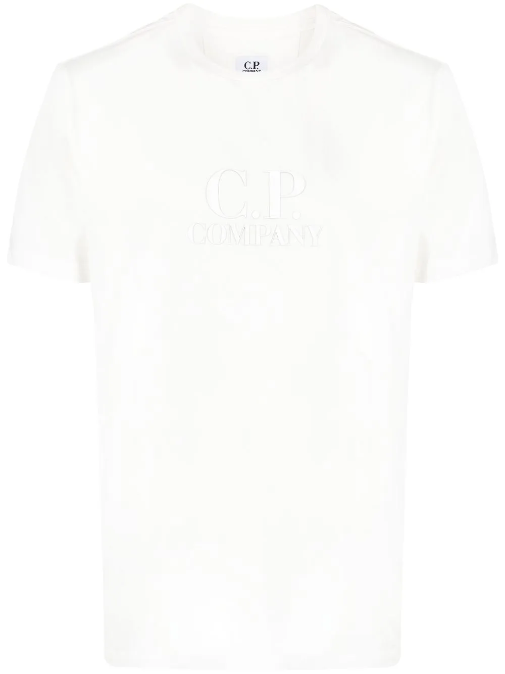 

C.P. Company playera con logo estampado - Blanco