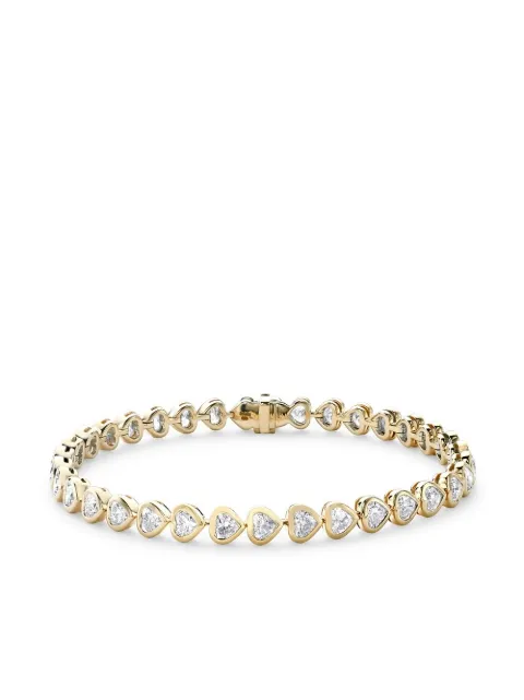 Pragnell pulsera de cadena con diamante en forma de corazón en oro amarillo de 18kt