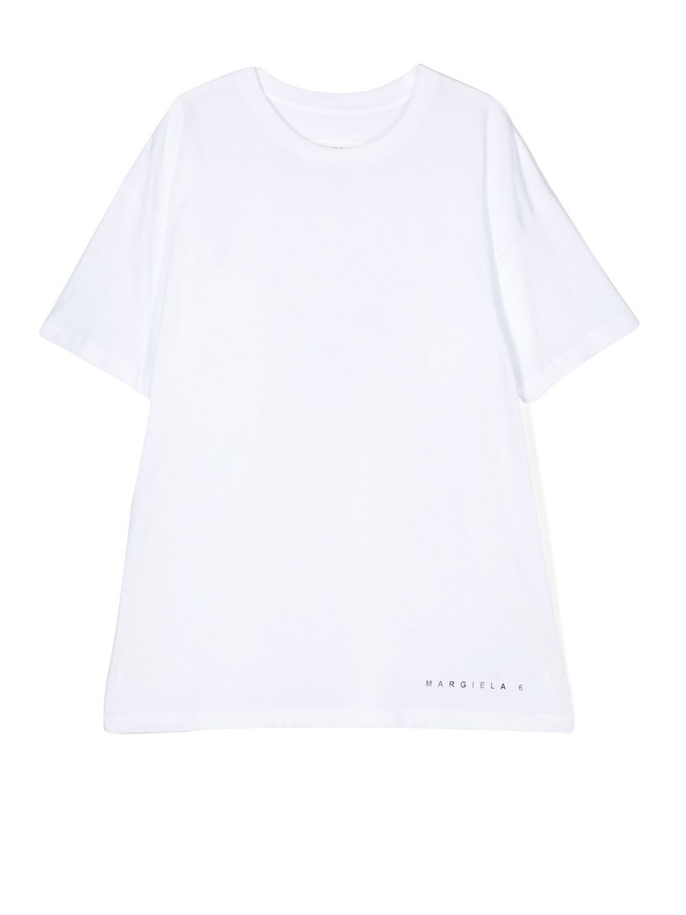 

MM6 Maison Margiela Kids playera con logo estampado - Blanco