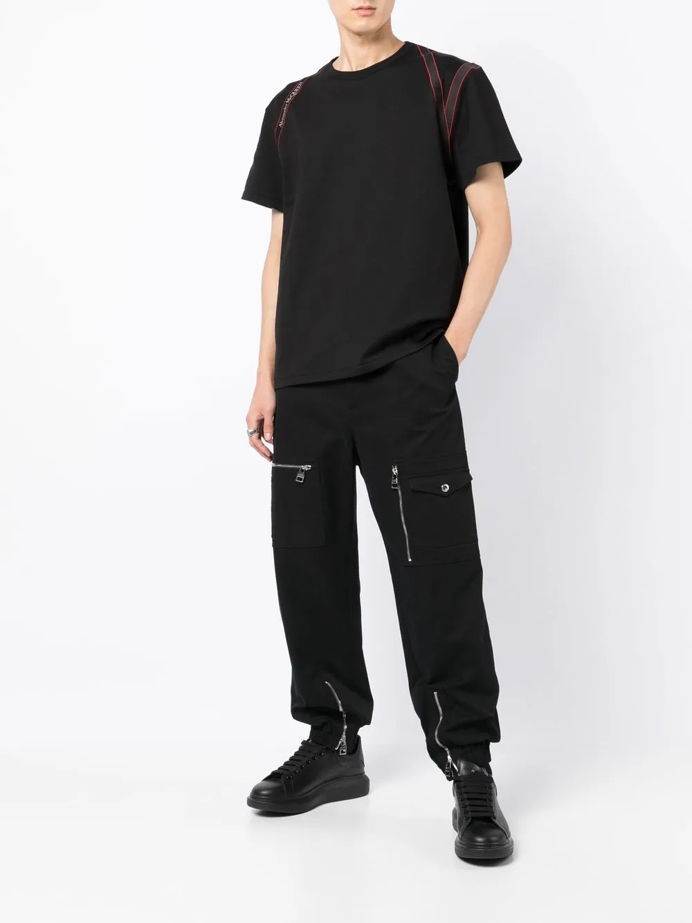 Alexander McQueen Katoenen T-shirt - Zwart