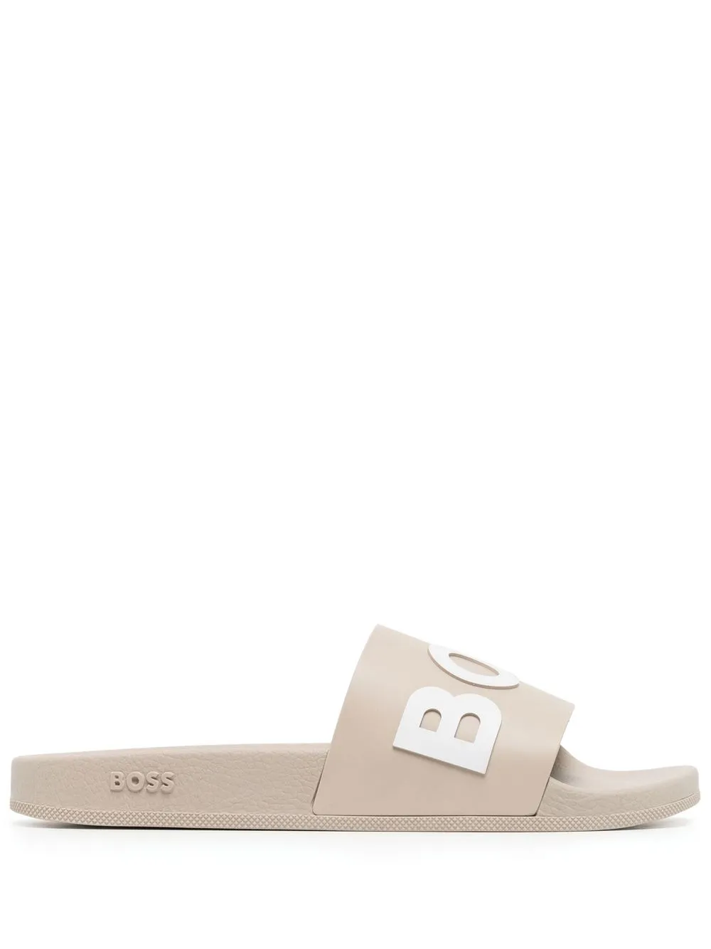 

HUGO Bay logo-embossed slides - Neutrals