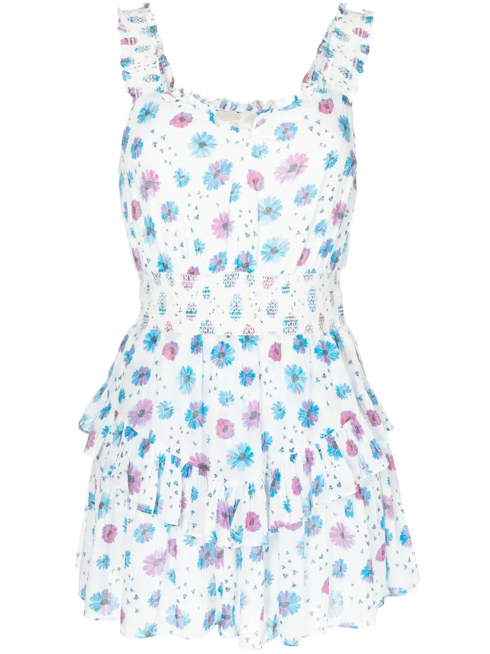 

LoveShackFancy vestido corto Norelli - Azul