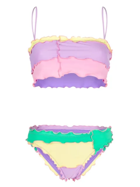 sherris bikini con diseño patchwork