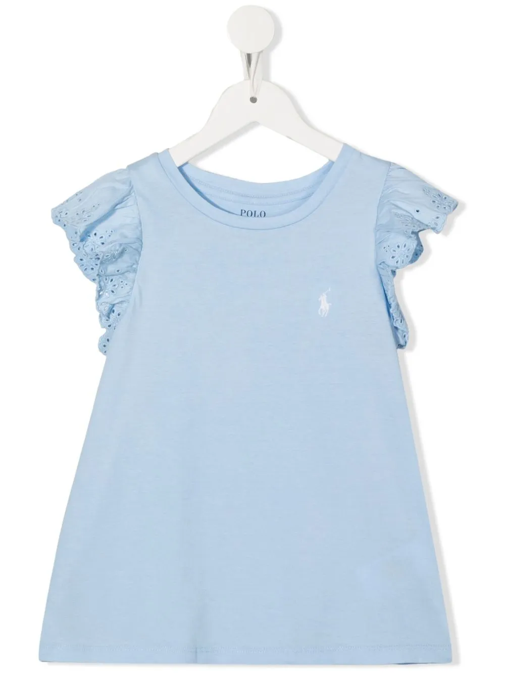 

Ralph Lauren Kids playera con logo bordado - Azul