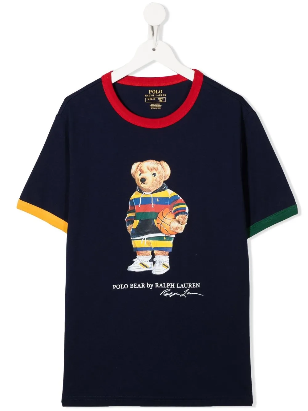 

Ralph Lauren Kids playera con motivo playera tipo polo Bear - Azul