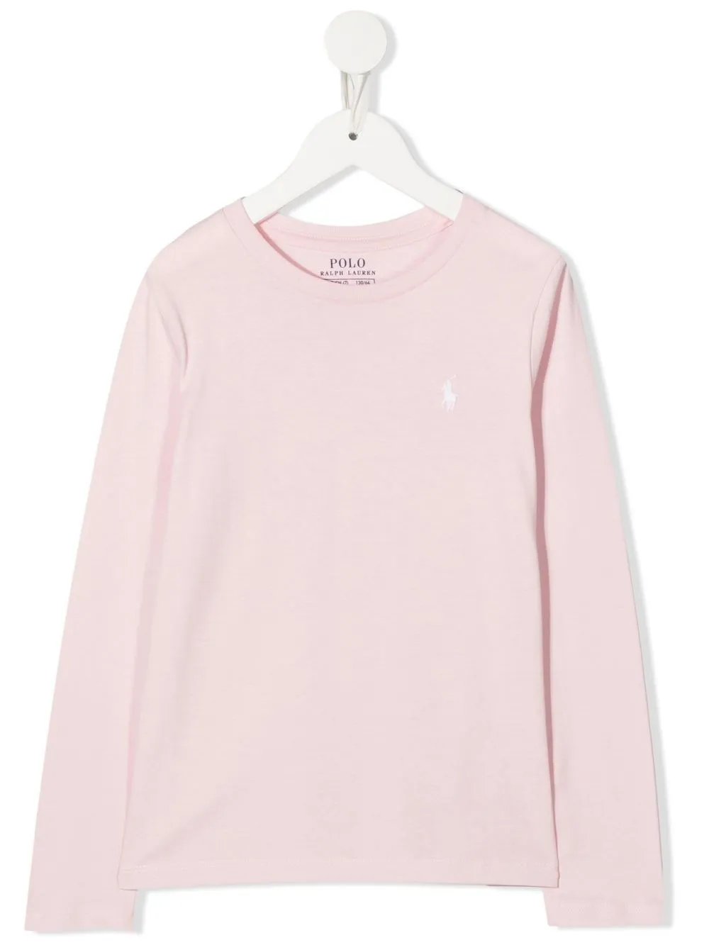 

Ralph Lauren Kids embroidered-logo top - Pink