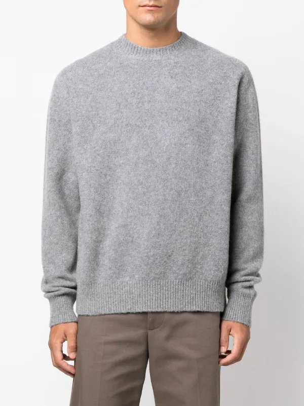 OAMC インターシャニット セーター | グレー | FARFETCH JP