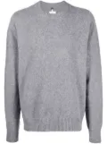 OAMC intarsia-knit logo wool=blend jumper - Grey