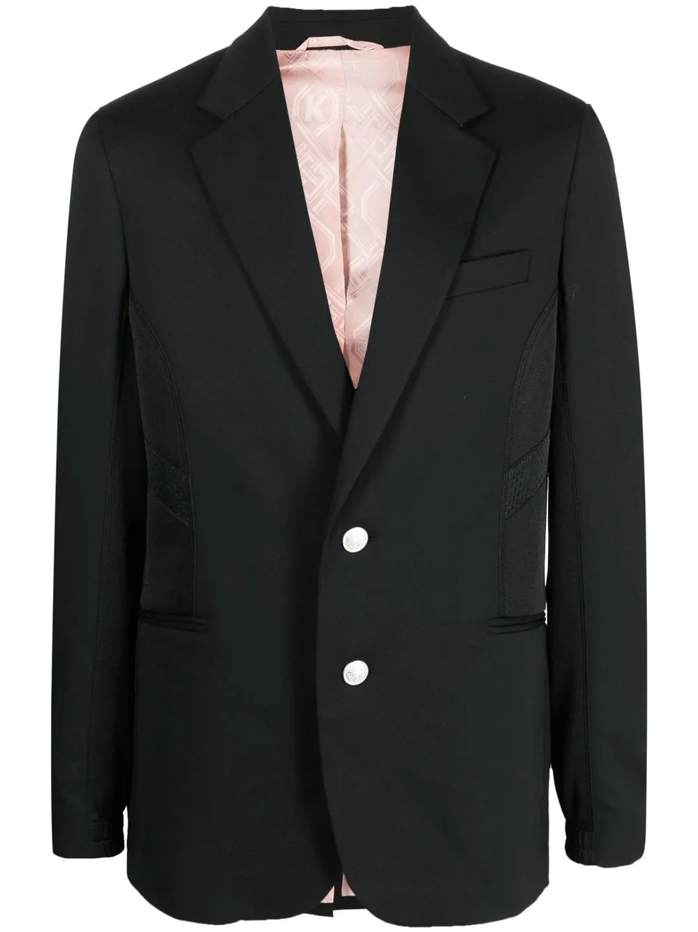 

Koché notched-collar single-breasted blazer - Black