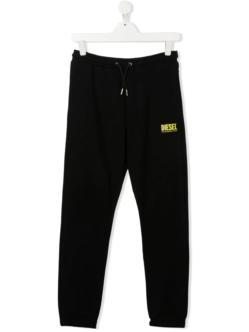 

Diesel Kids pants con logo estampado - Negro