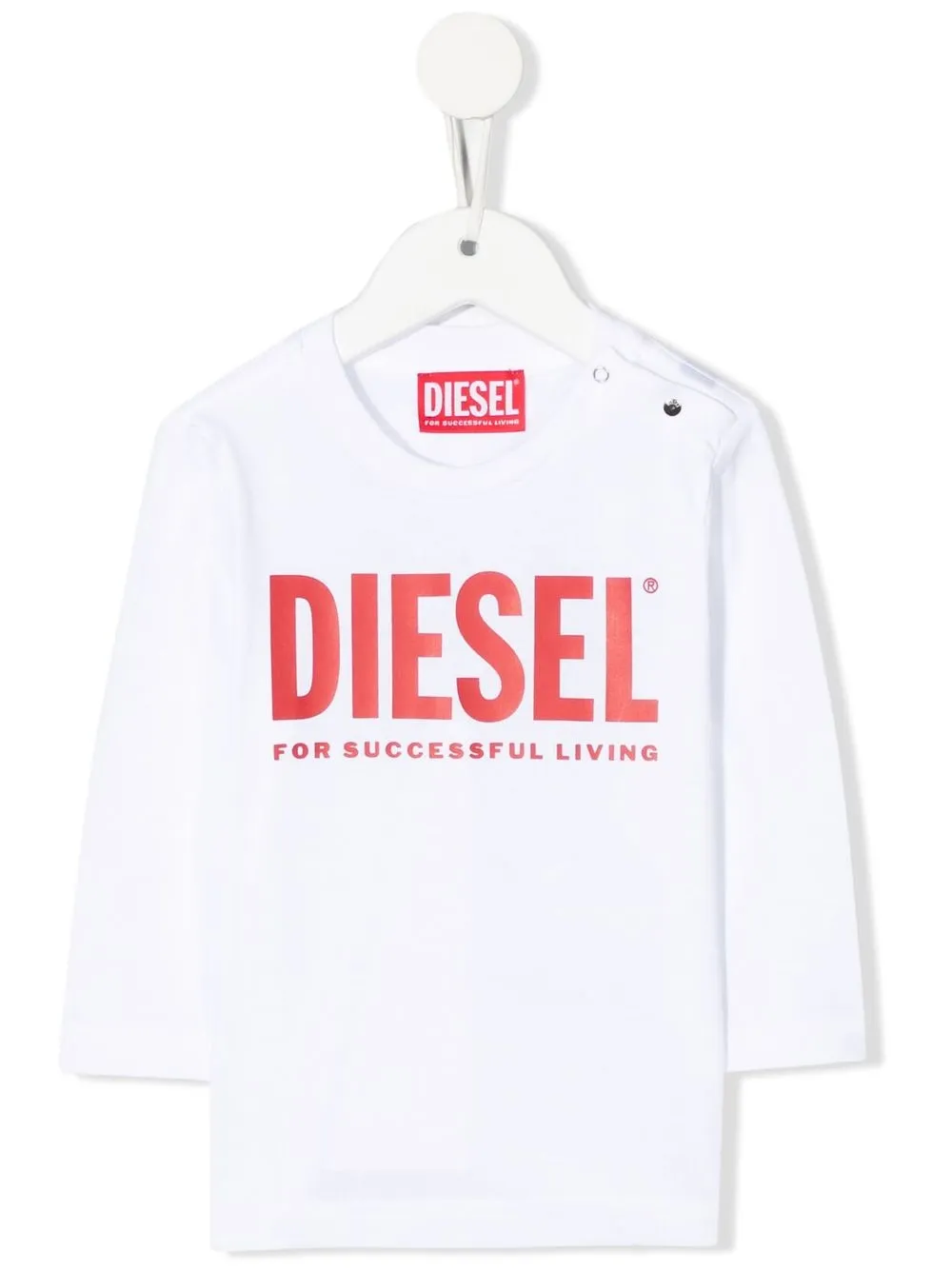 

Diesel Kids logo-print long-sleeve T-shirt - White