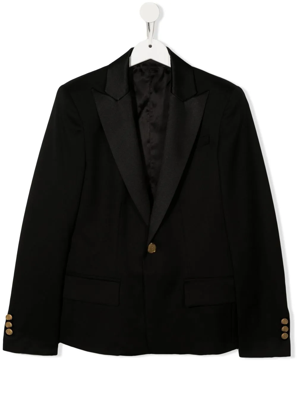 

Balmain Kids TEEN single-breasted virgin-wool blazer - Black