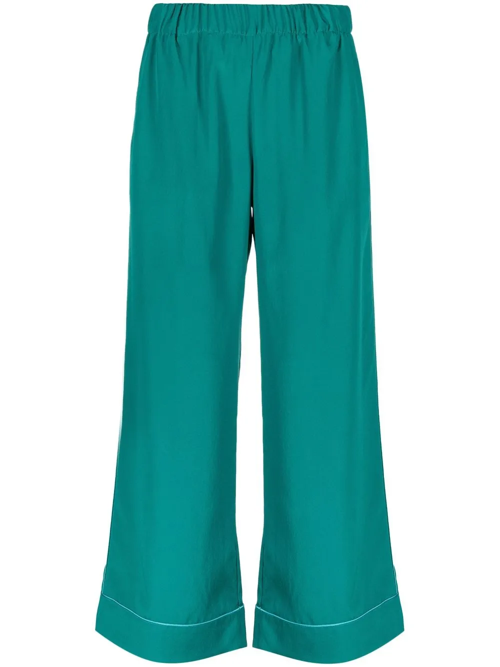 

P.A.R.O.S.H. pantalones rectos con cintura elástica - Verde