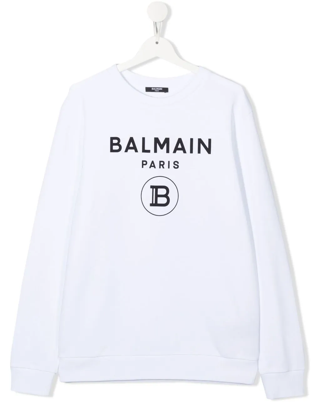 

Balmain Kids sudadera con logo estampado - Blanco