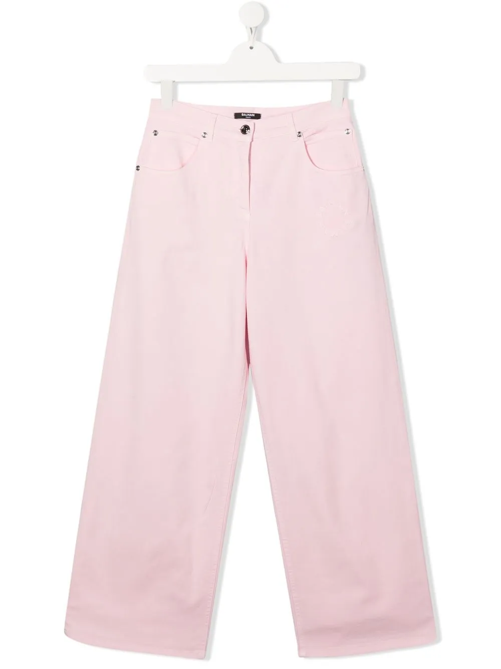 

Balmain Kids pantalones rectos - Rosado