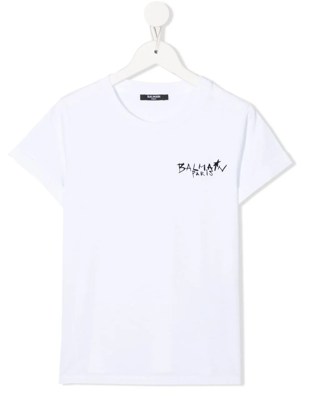 

Balmain Kids playera con logo estampado - Blanco