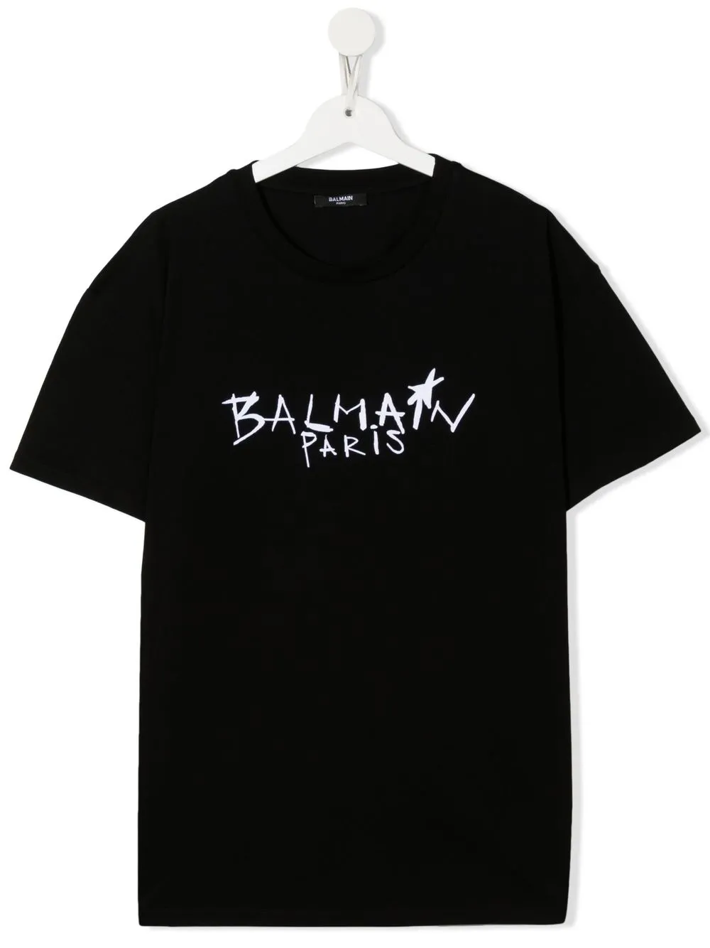 

Balmain Kids playera con logo estampado - Negro