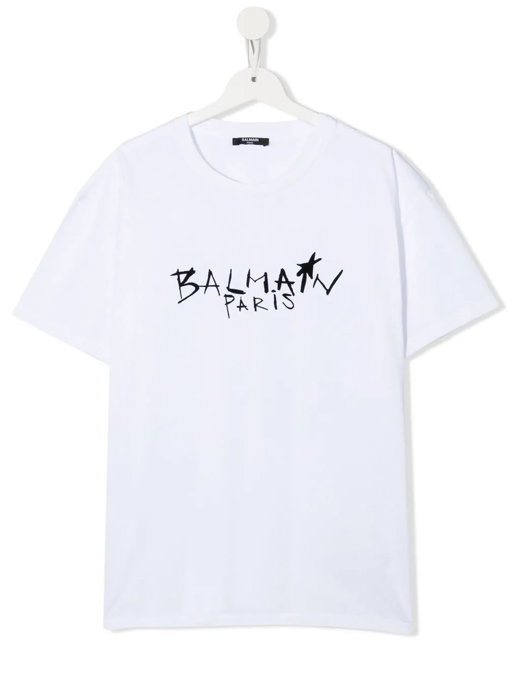 

Balmain Kids logo-print detail T-shirt - White