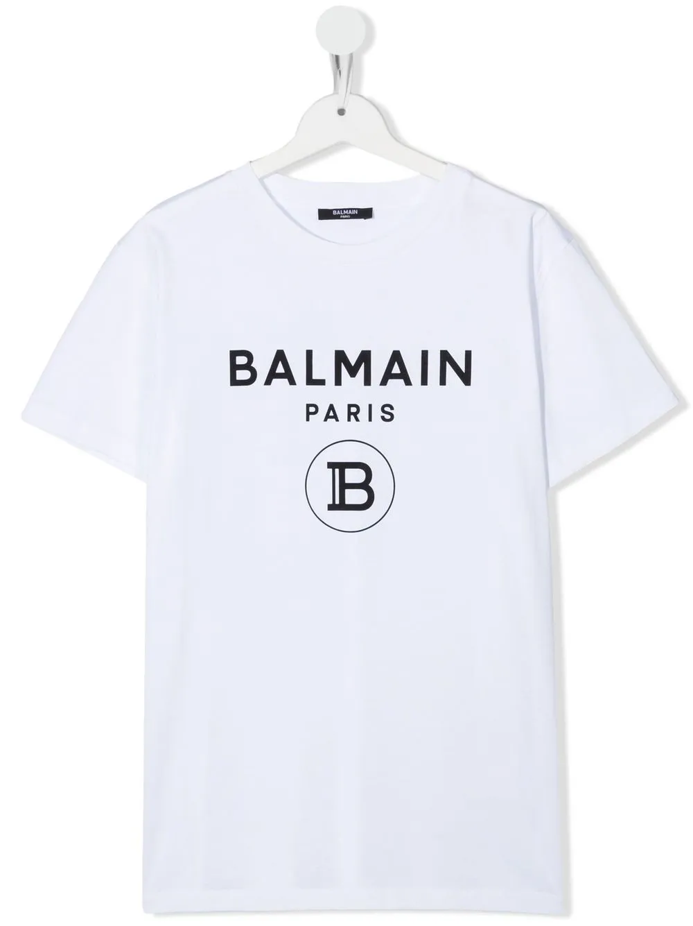 

Balmain Kids playera con logo estampado - Blanco
