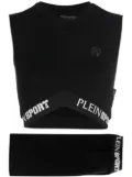 Plein Sport logo-print shorts set - Black