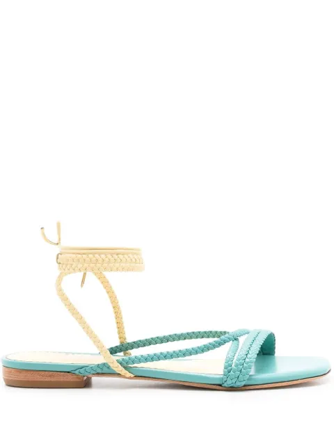 Sarah Chofakian Courtney braided-strap flat sandals