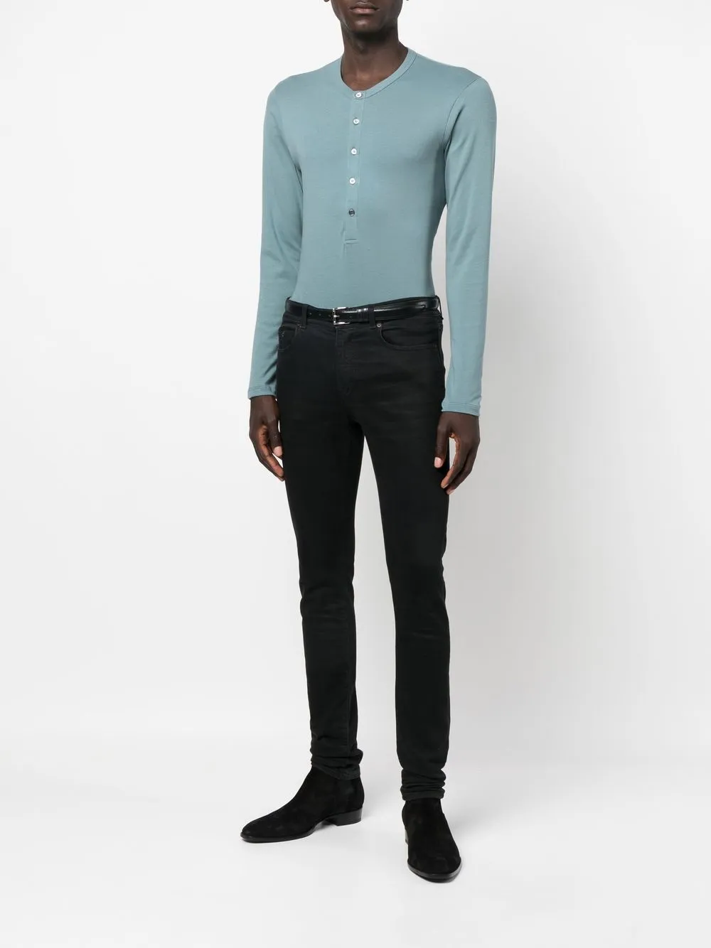 TOM FORD T-shirt met lange mouwen - Blauw