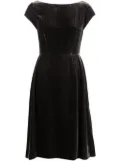 ASPESI cap-sleeve velvet-effect dress - Grey