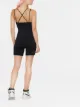 Nike cut-out ribbed yoga playsuit