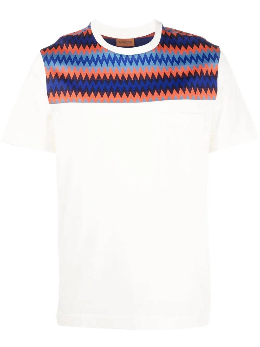 

Missoni playera con motivo en zigzag - Blanco