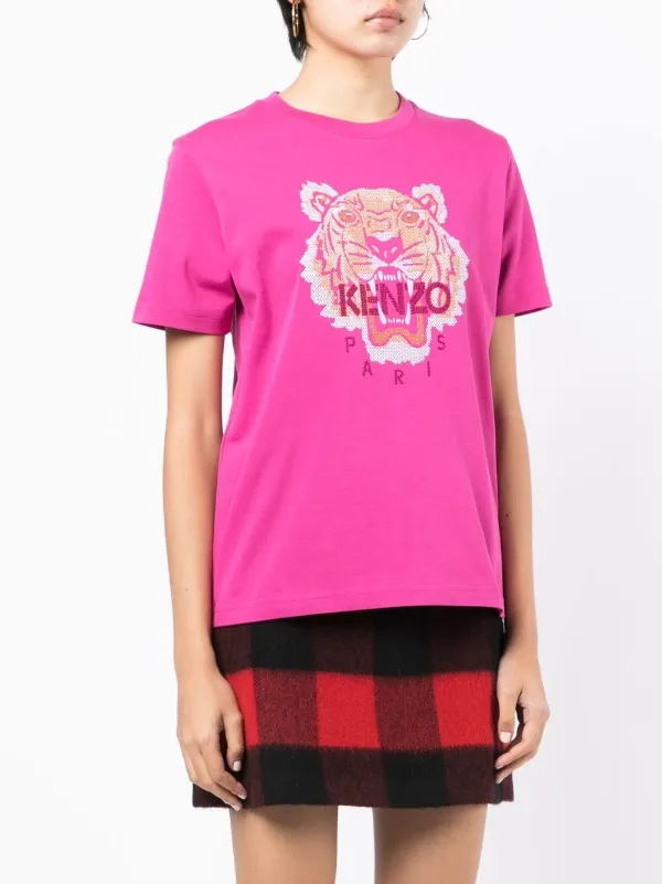 Kenzo embroidered-logo Cotton T-shirt - Farfetch
