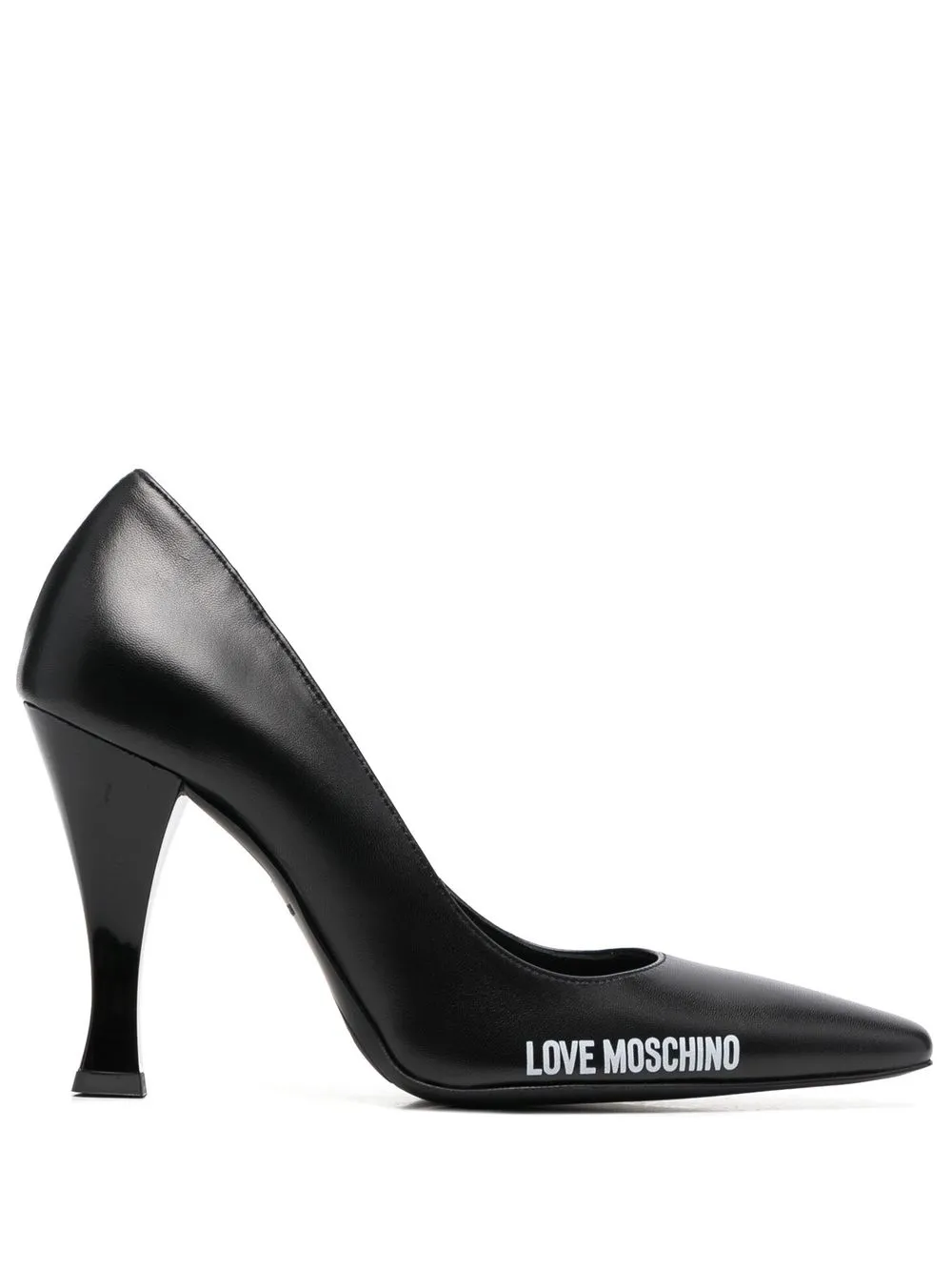 

Love Moschino zapatillas con logo estampado y tacón de 100mm - Negro