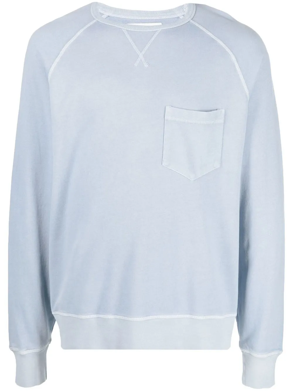 

Officine Generale fine knit cotton jumper - Blue