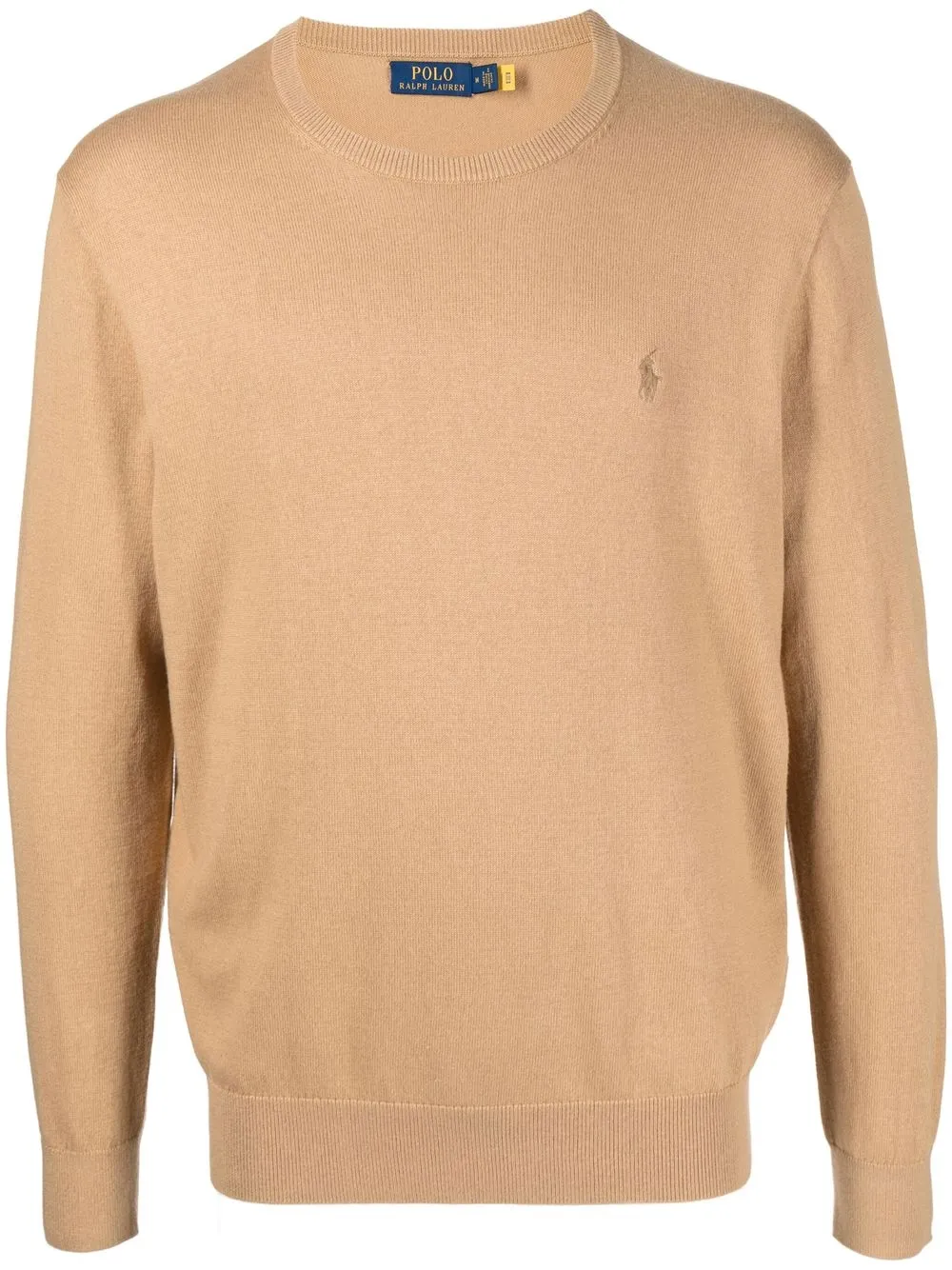 

Polo Ralph Lauren embroidered-logo crew-neck jumper - Brown