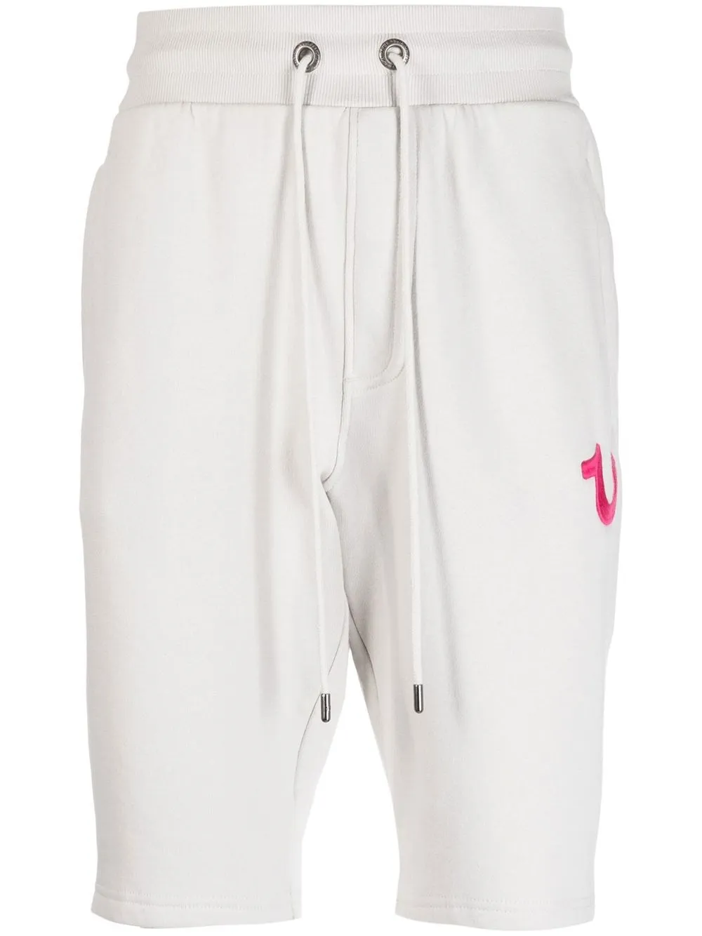 

True Religion bermudas con logo bordado - Blanco