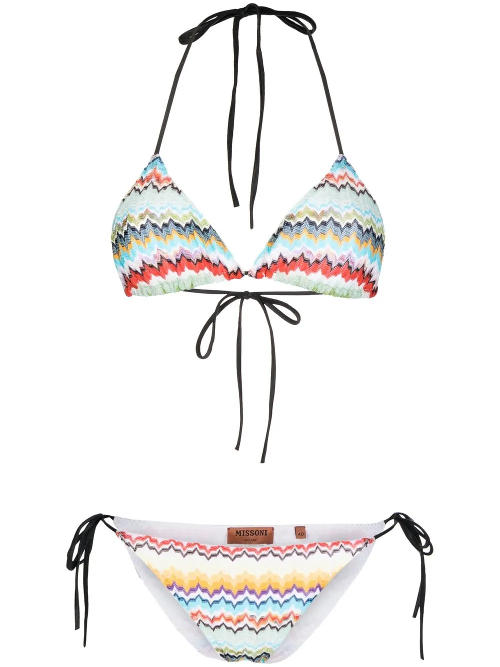 

Missoni signature woven triangle bikini - Multicolour