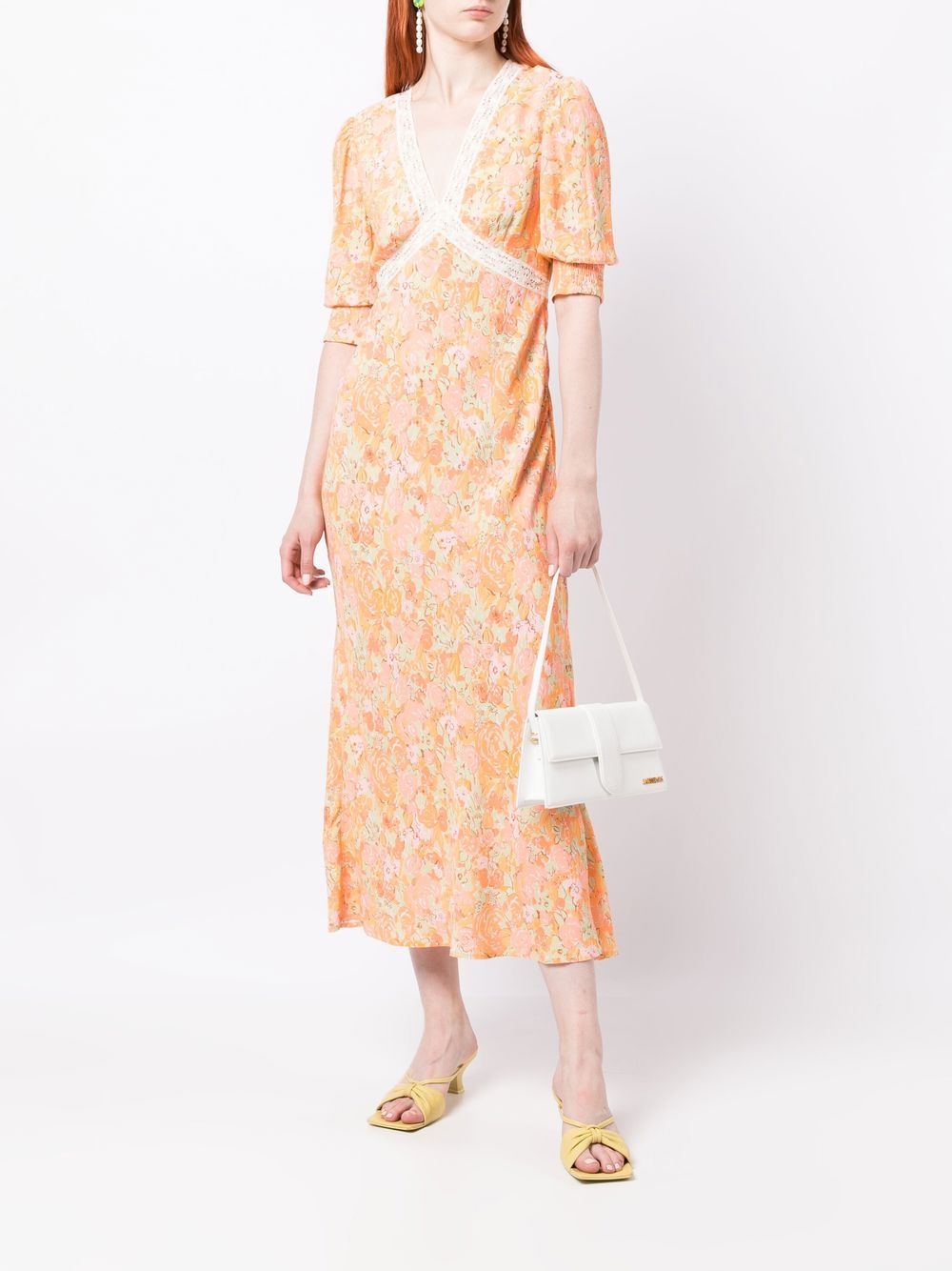 Rixo Gemma Floral Printed Maxi Dress Farfetch 