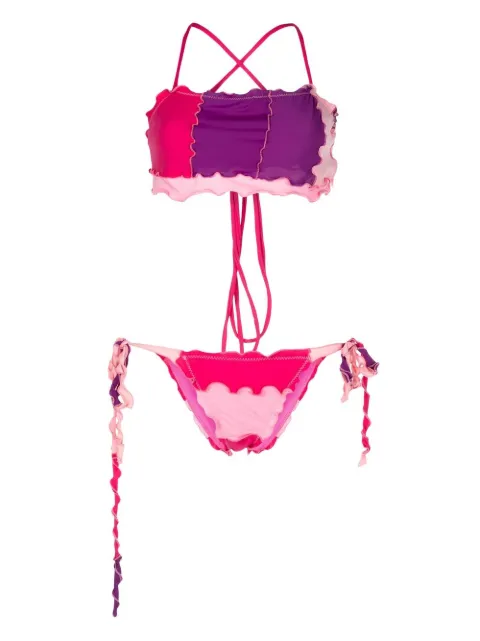 sherris bikini cruzado con volantes 