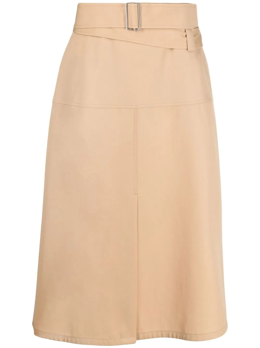 

Jil Sander belted wool midi skirt - Neutrals