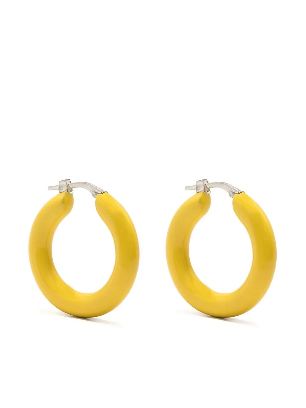 

Jil Sander sculpted hoop earrings - Yellow