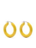 Jil Sander sculpted hoop earrings - Yellow